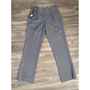 Hart Schaffner Marx Straight fit Pants Mens Wool Pleated Front 32/32 Gray